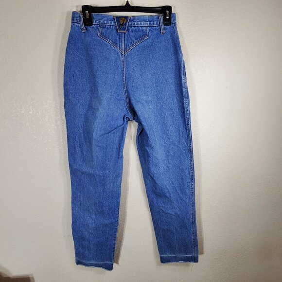 Vintage Blaze Blue Jeans Womens High Waisted Size 11/30.5 100% Cotton 90's Y2k - Picture 11 of 13
